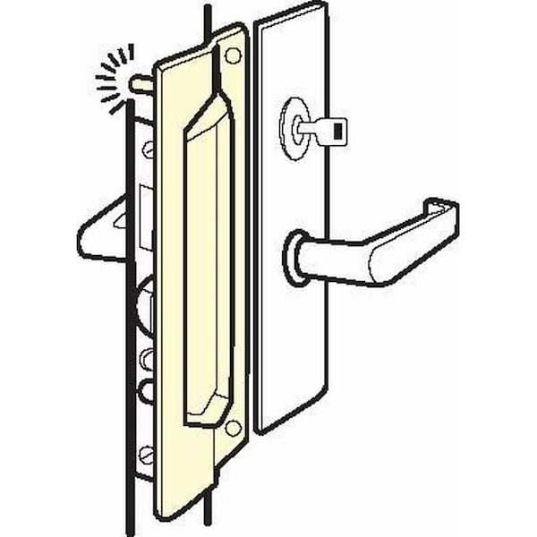 3" x 11" Pin Latch Protector for Outswing Doors for Rose